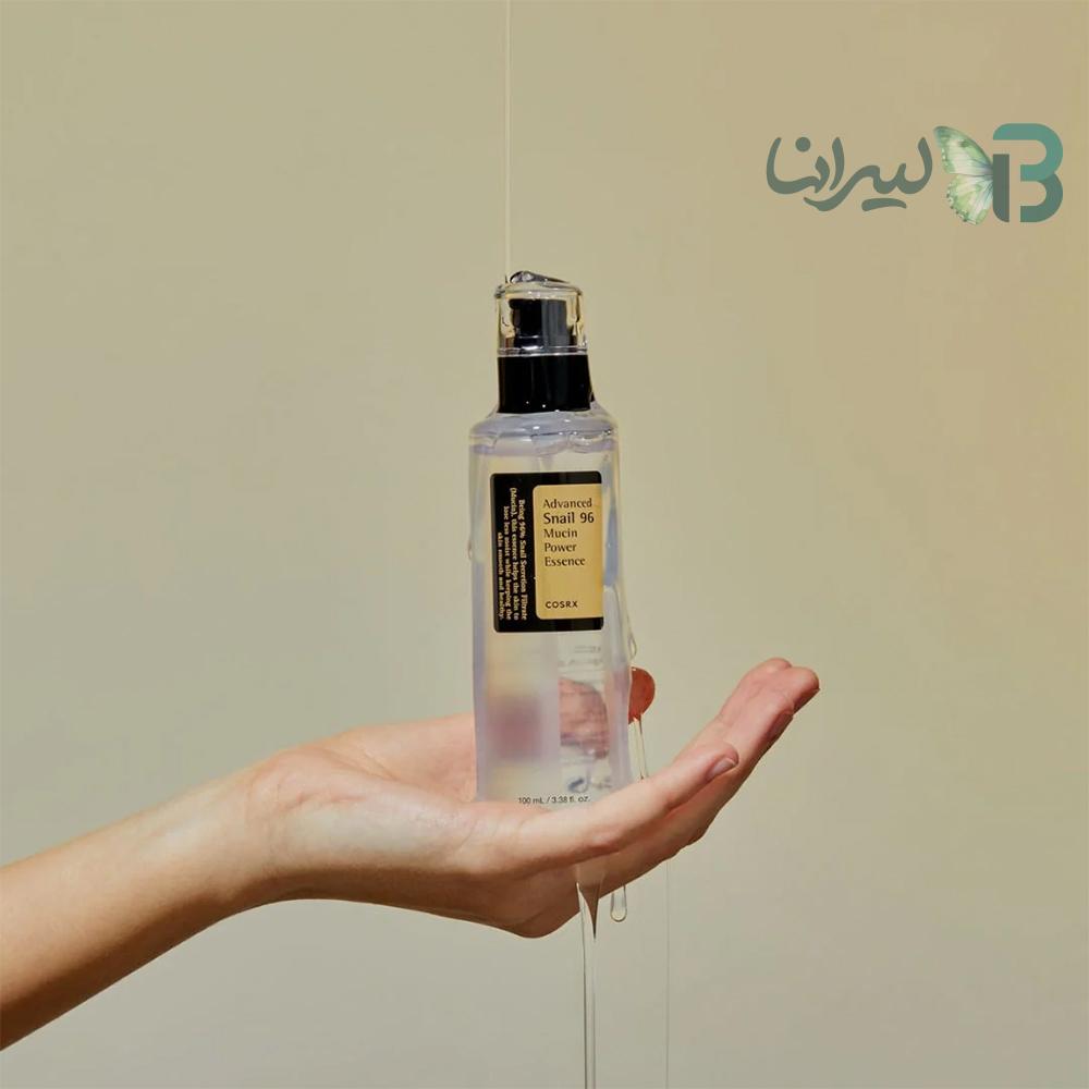 اسنس ترمیم کننده و آبرسان کوزارکس مدل Advance Snail 96 Mucin Power Essence حجم 100 میلی لیتر