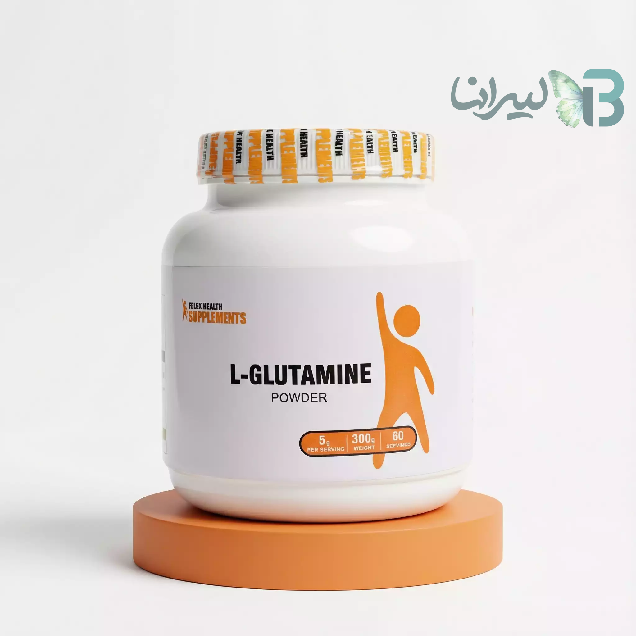 پودر ال گلوتامین فلکس ساپلمنت 300 گرم | Flex L-Glutamine
