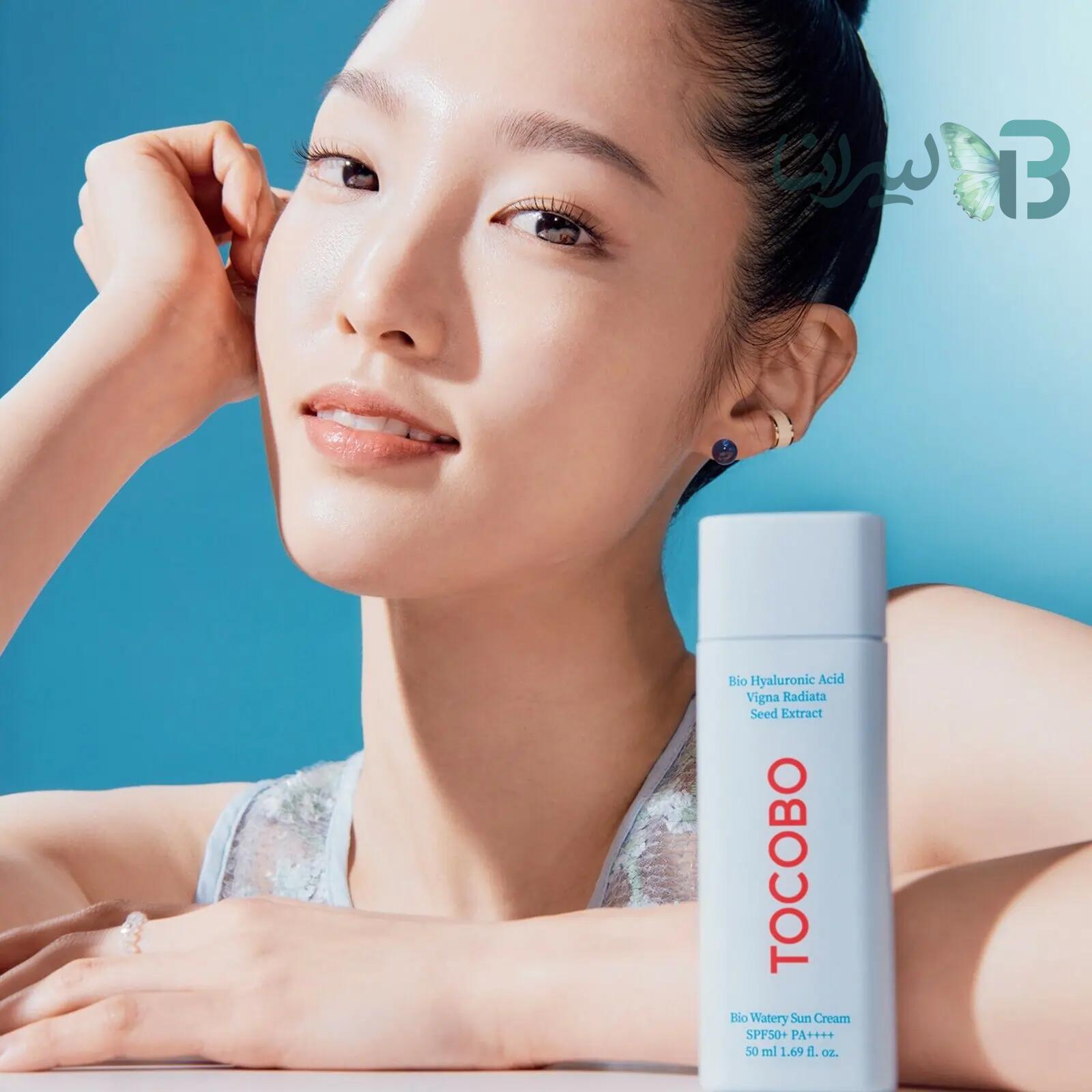 ضدآفتاب کرمی بیو واتری توکوبو SPF50 - هیالورونیک اسید