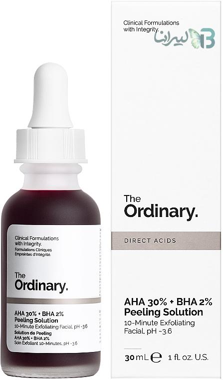 سرم پیلینگ و لایه‌بردار اوردینری مدل AHA 30% + BHA 2% حجم 30 میلی‌لیتر