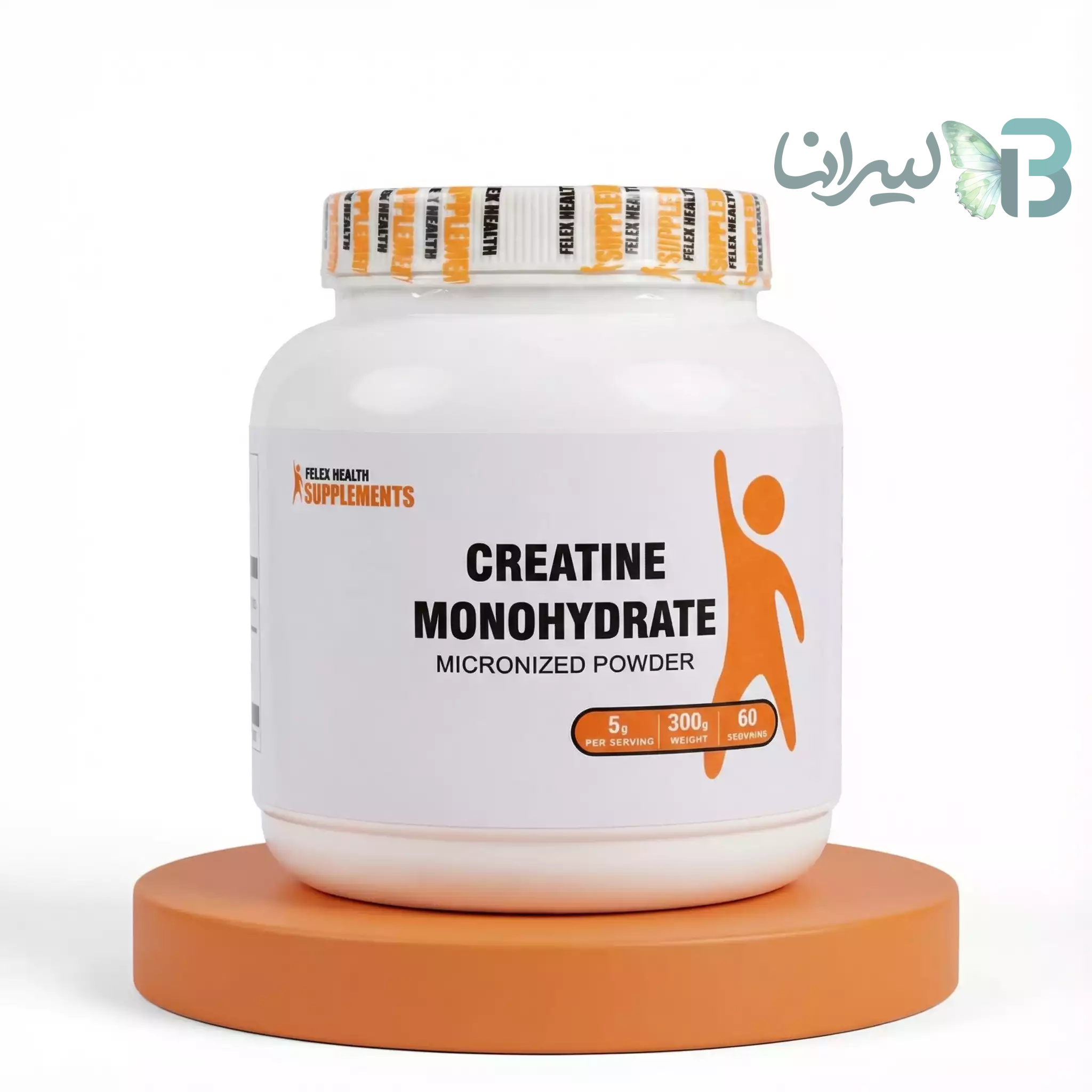 کراتین مونوهیدرات فلکس ساپلمنت Micronized Powder وزن 300 گرم
