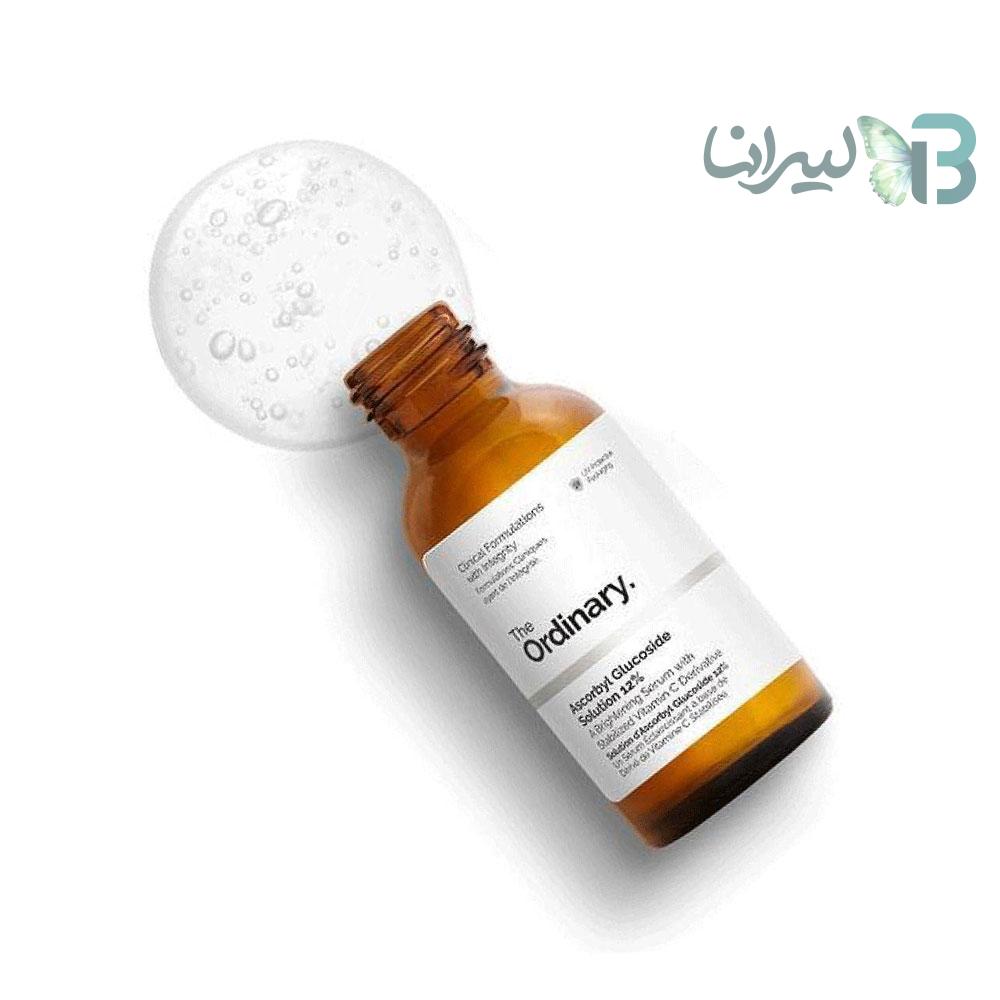 سرم روشن‌کننده اوردینری مدل Ascorbic Acid 8% + Alpha Arbutin 2% حجم 30 میلی‌لیتر