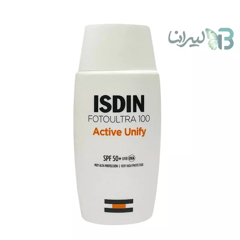 ضدآفتاب بدون رنگ ایزدین SPF50 مدل FOTOULTRA 100 ACTIVE UNIFY ‌، حجم 50 میلی‌‌لیتر(اسپانیا)