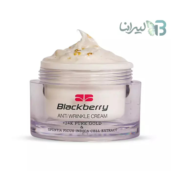 کرم فوق آبرسان و جوانساز بلک بری حاوی سلول بنیادی و طلای 24 عیار  حجم50 میلی لیتر