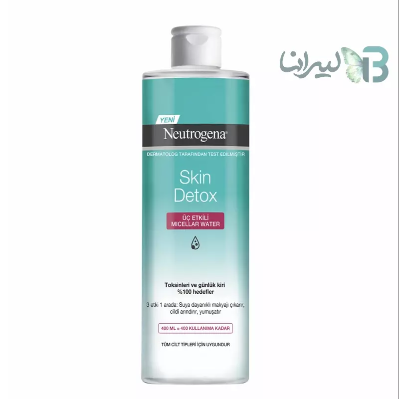 آب پاک کننده آرایش صورت نوتروژینا مدل Skin Detox حجم 400 میلی لیتر