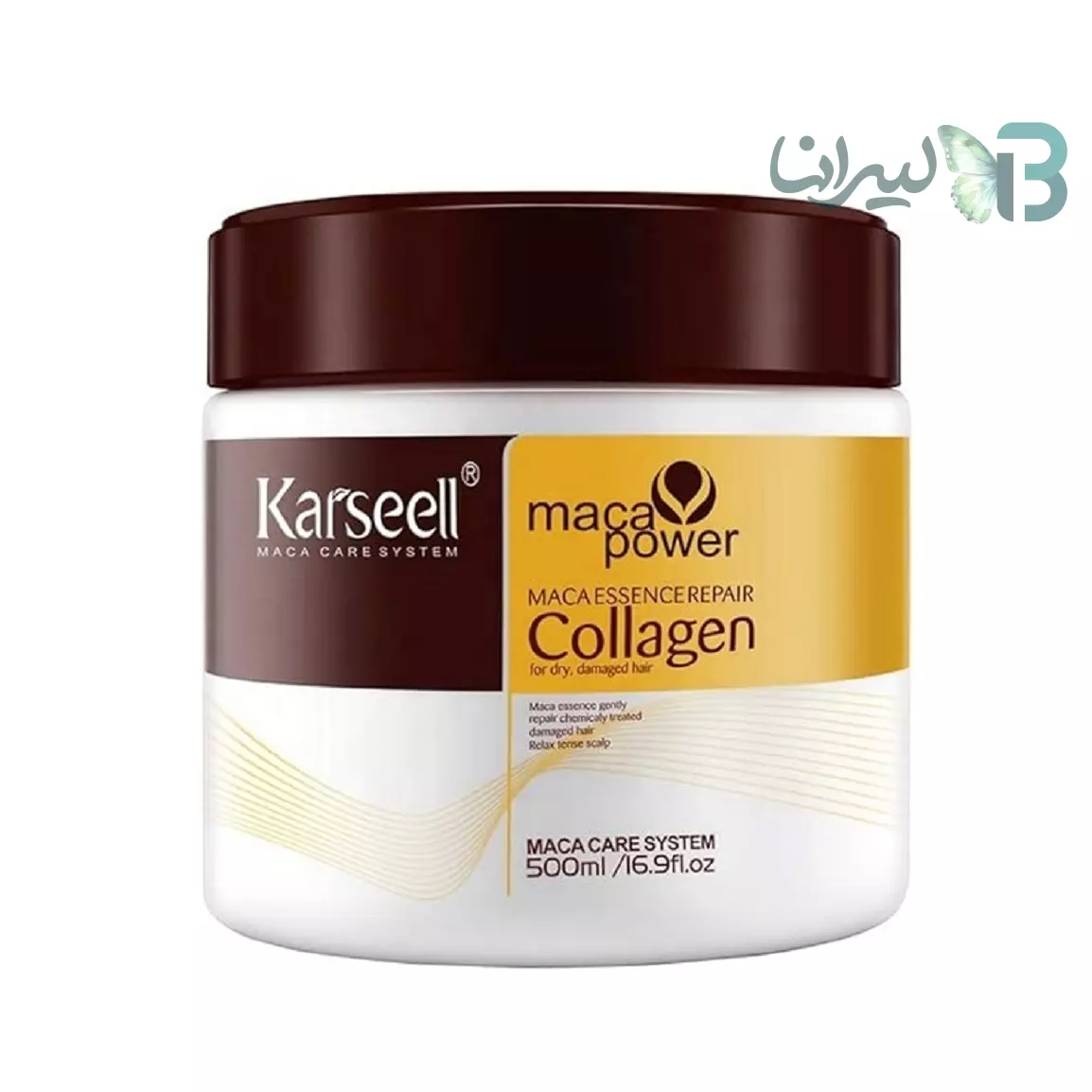 ماسک مو کارسل Free Sulfate موهای خشک و آسیب‌دیده 500ml