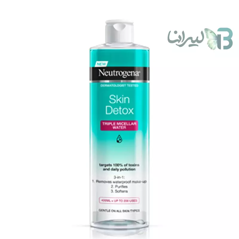 آب پاک کننده آرایش صورت نوتروژینا مدل Skin Detox حجم 400 میلی لیتر