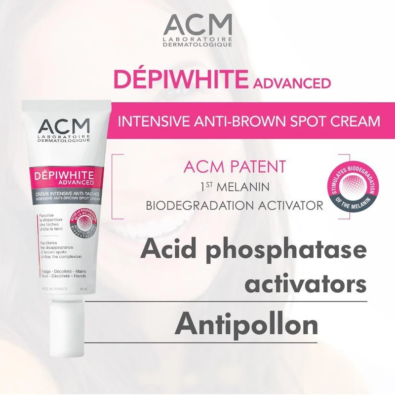 کرم ضد لک ای سی ام مدل DepiWhite Advanced حجم 40 میلی لیتر